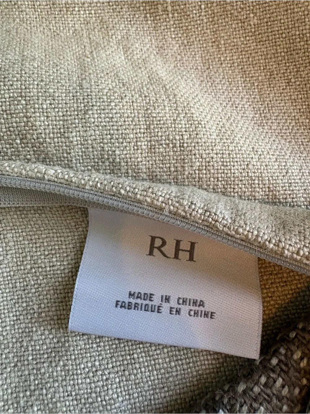 Restoration Hardware Belgian Linen Textured Weave Pillow Cover 21